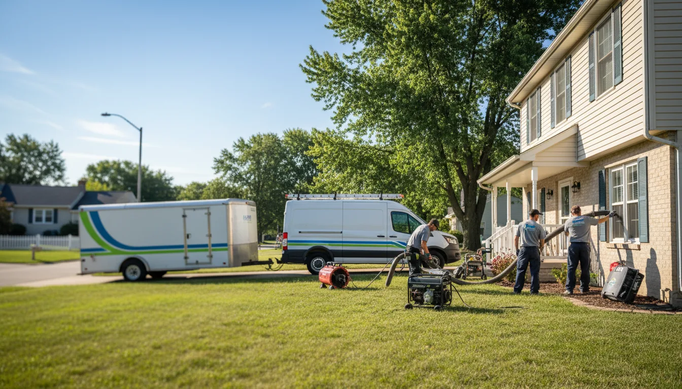 Flooded Basement Restoration And Cleanup With Repair in Kalona, IA near me